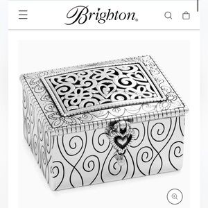 Brighton silver jewelry box
